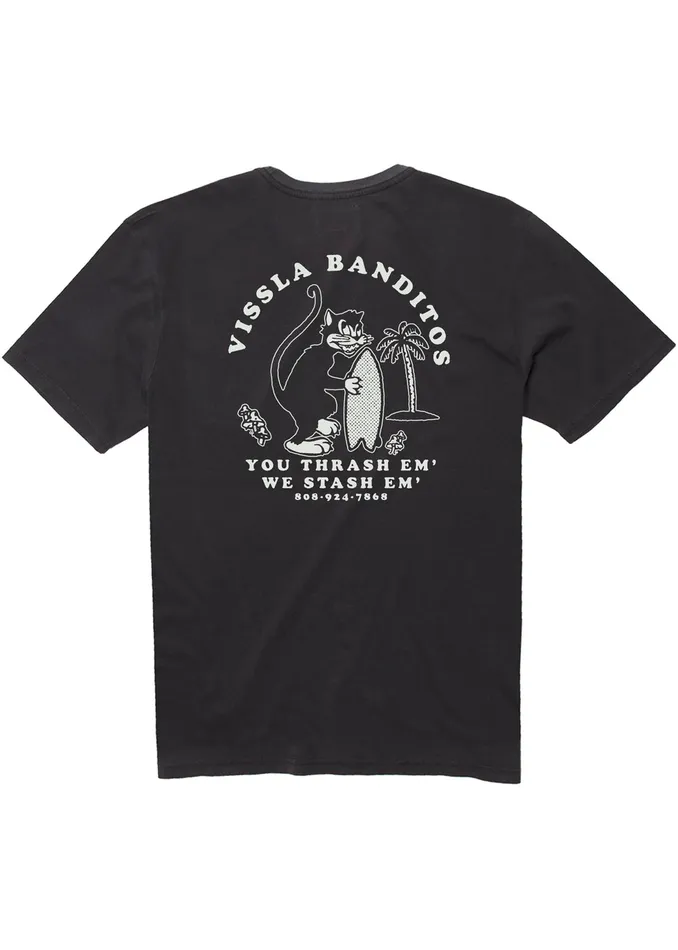 Vissla Premium Tees Men Bandito Ss Pkt Tee Phantom