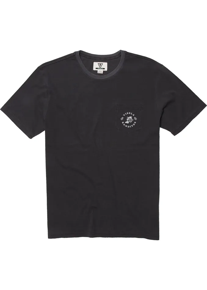 Vissla Premium Tees Men Bandito Ss Pkt Tee Phantom