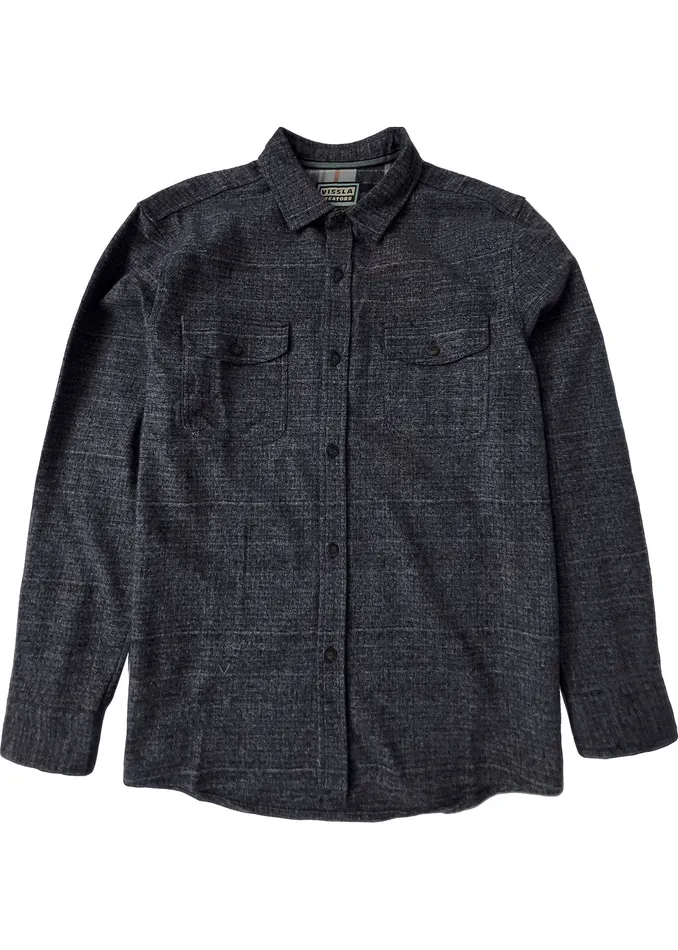 Vissla Shirts and Flannels Men Creators Norte Eco Ls Flannel Dark Naval