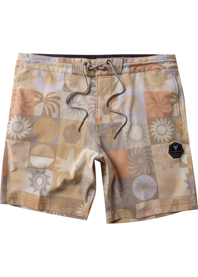 Vissla Sun Dialed 178243 Boys Boardshort Gold Coral Youth Boardshorts