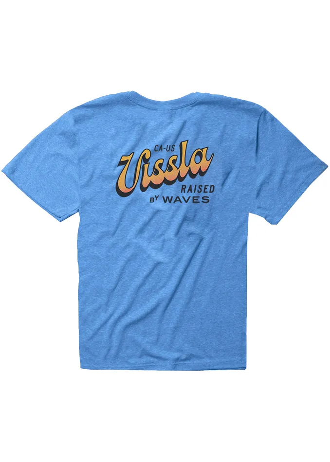 Vissla Sunset Shadows Boys Tee RYH 8211 Royal Heather Youth Clothing