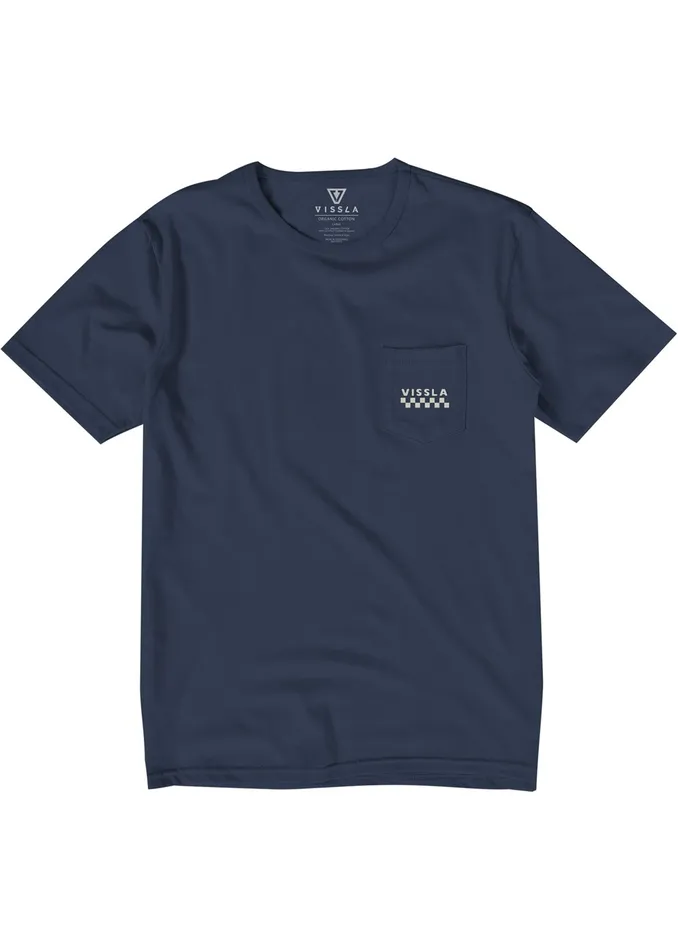 Vissla Wave Racers Organic Pkt Tee Dark Denim Men Premium Tees Vissla Wave Racers Organic Pkt Tee Dark Denim Men Premium Tees