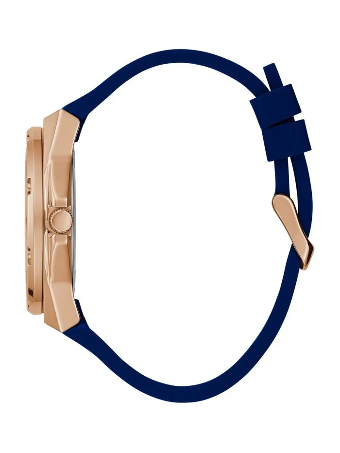 Watches Asteria Glitter Rose GoldTone Blue Watch Rose Gold GUESS Women Watches Asteria Glitter Rose GoldTone Blue Watch Rose Gold GUESS Women