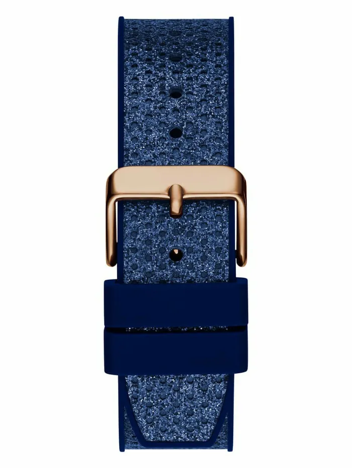 Watches Asteria Glitter Rose GoldTone Blue Watch Rose Gold GUESS Women Watches Asteria Glitter Rose GoldTone Blue Watch Rose Gold GUESS Women