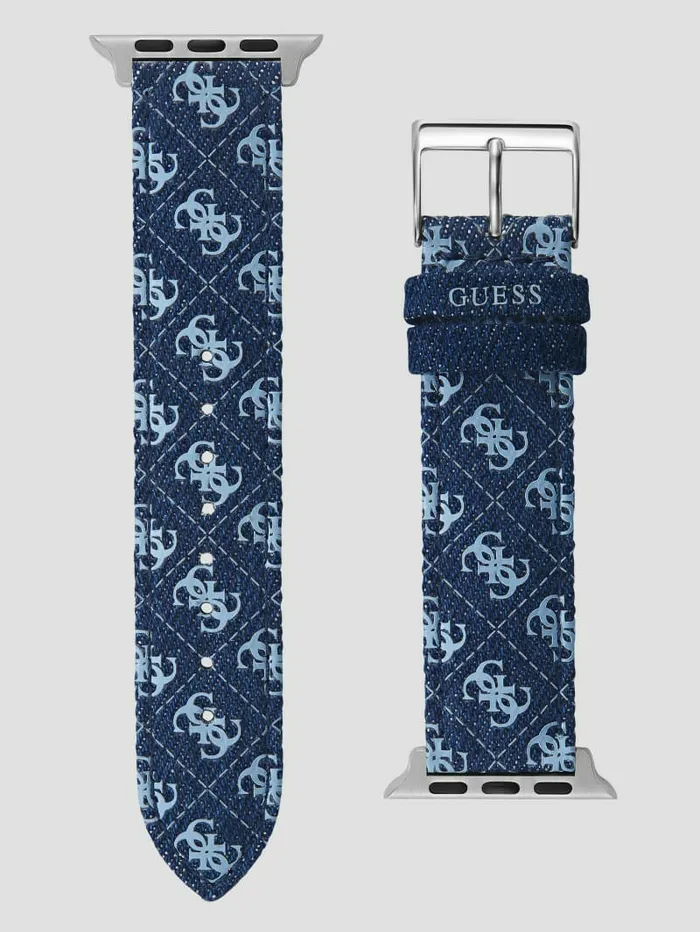 Watches Denim Quattro G 3841 mm Band for Apple Watch Blue GUESS Women