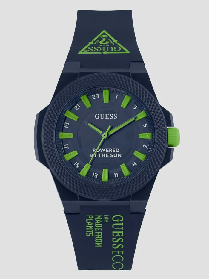 Watches Eco Navy and Green Analog Watch Rainbow GUESS Women