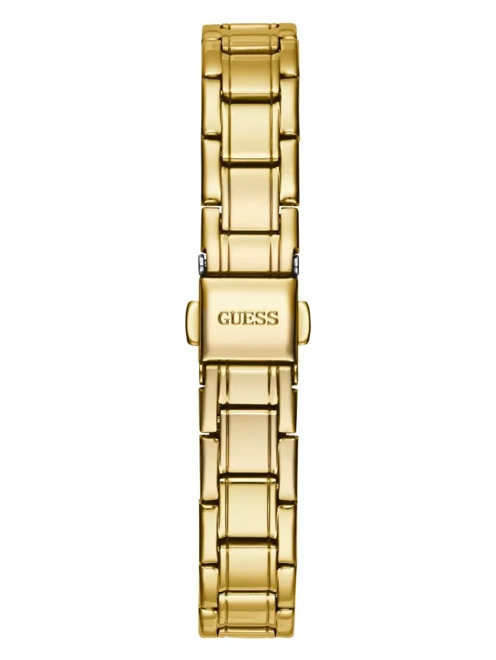 Watches GoldTone Diamond Analog Watch Gold 8211 GUESS Women