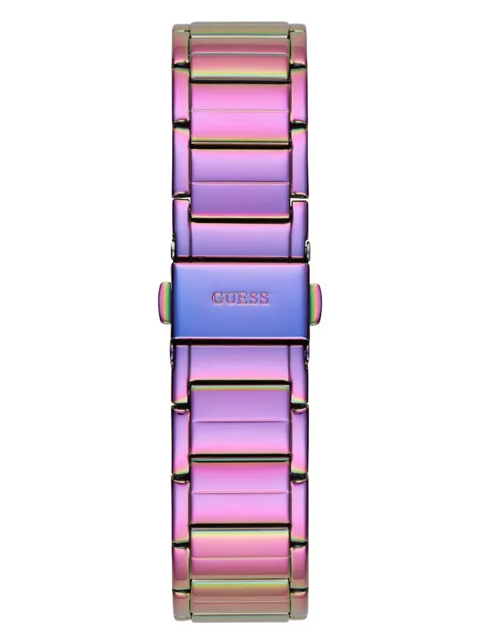 Watches GUESS Women Iridescent Crystal CutThrough Multifunction Watch Rose Gold Watches GUESS Women Iridescent Crystal CutThrough Multifunction Watch Rose Gold