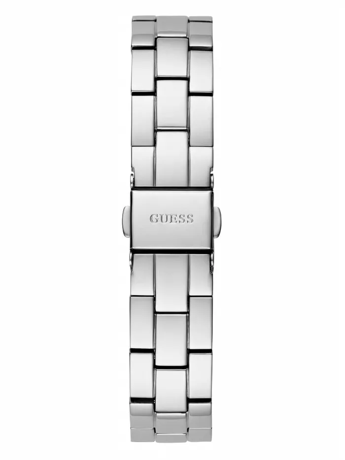 Watches GUESS Women SilverTone Analog Watch Silver