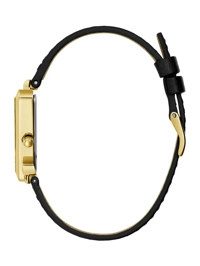 Watches Women GUESS GoldTone Triangle Analog Watch Yellow GoldBlack Watches Women GUESS GoldTone Triangle Analog Watch Yellow GoldBlack