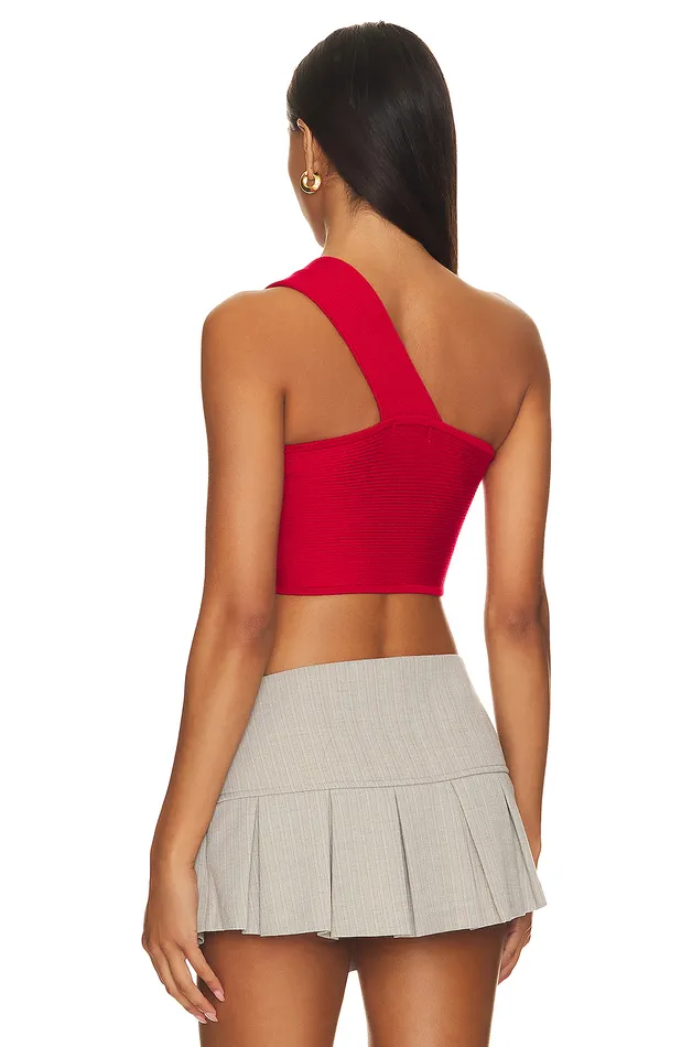 Wenda Rosette Crop Top Summer Red Women Lovers and Friends Tops Wenda Rosette Crop Top Summer Red Women Lovers and Friends Tops