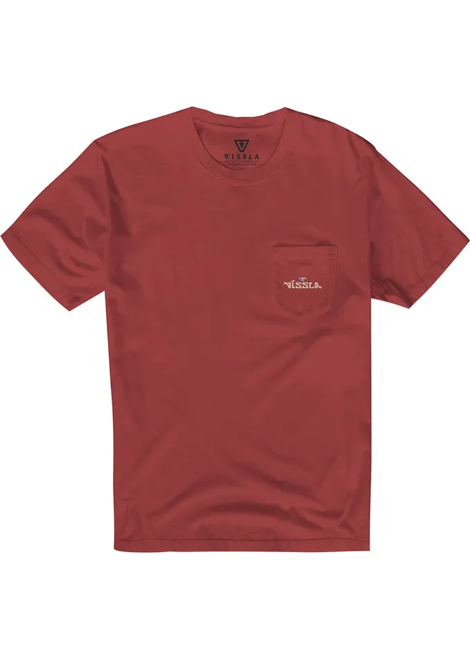 West Winds Premium Pkt Tee Brick Men Premium Tees Vissla West Winds Premium Pkt Tee Brick Men Premium Tees Vissla