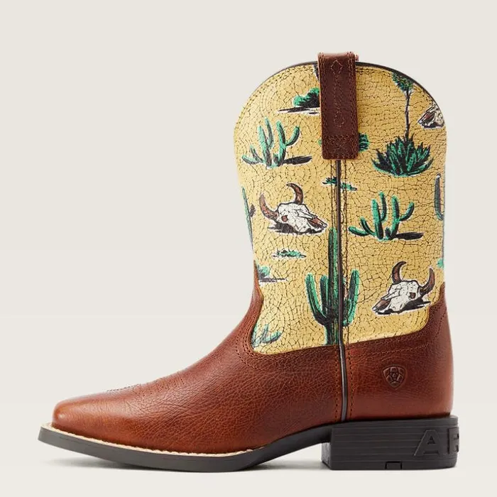 Western Boots and Shoes Kids Ariat Round Up Wide Square Toe Western Boot Spiced Cider Western Boots and Shoes Kids Ariat Round Up Wide Square Toe Western Boot Spiced Cider