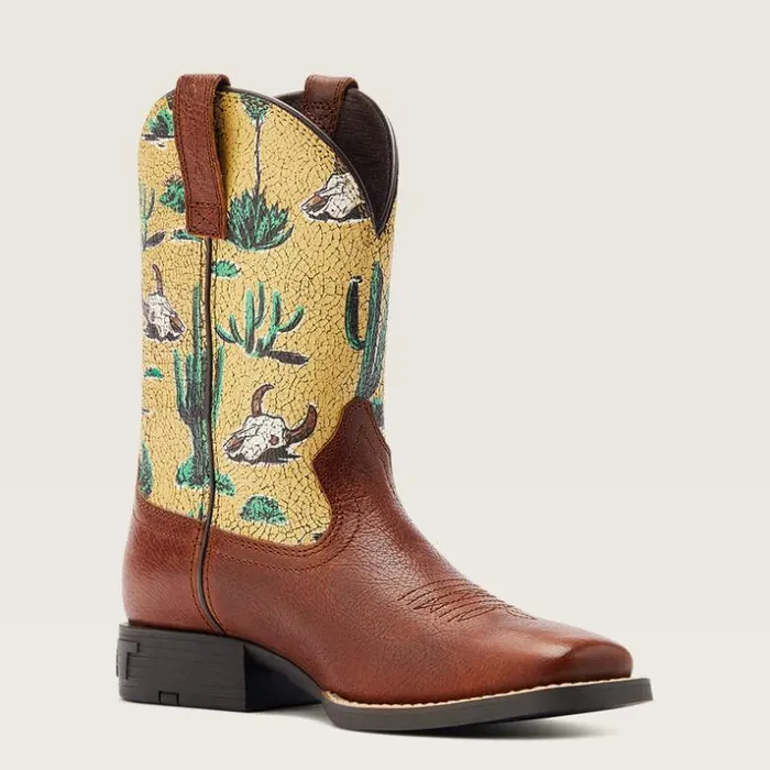 Western Boots and Shoes Kids Ariat Round Up Wide Square Toe Western Boot Spiced Cider Western Boots and Shoes Kids Ariat Round Up Wide Square Toe Western Boot Spiced Cider