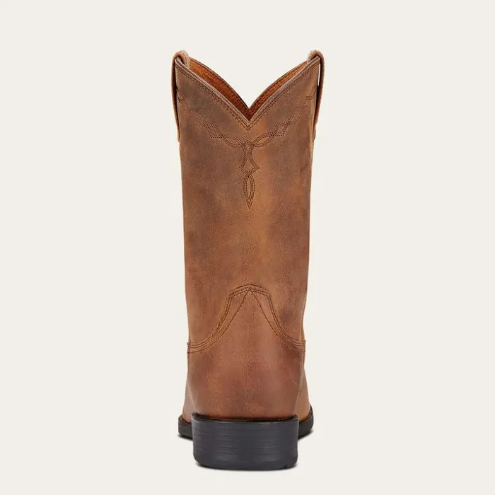 Western Boots Men Ariat Heritage Roper Western Boot Distressed Brown Western Boots Men Ariat Heritage Roper Western Boot Distressed Brown