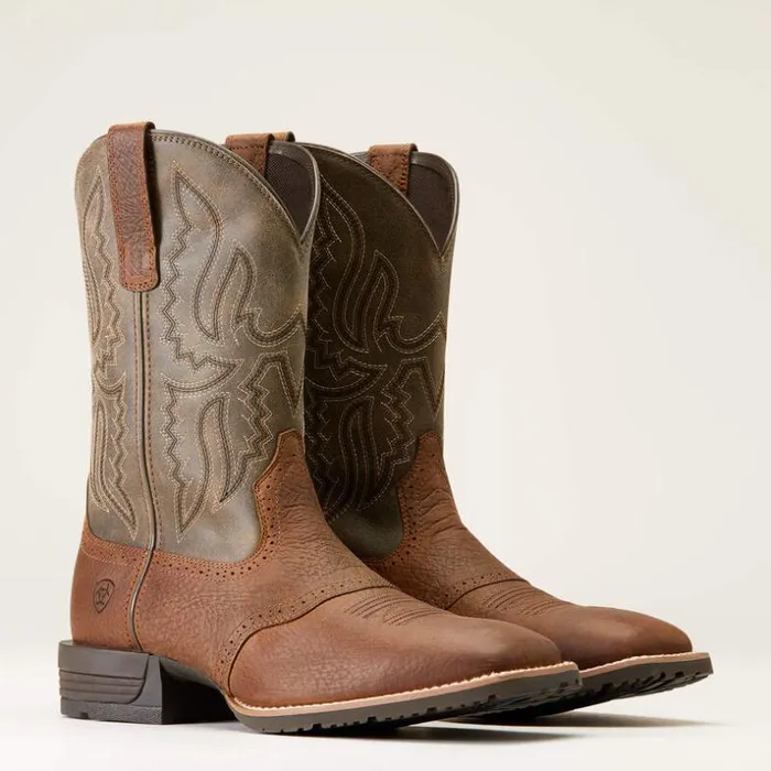 Western Boots Men Ariat Hybrid Ranchway Western Boot Earth