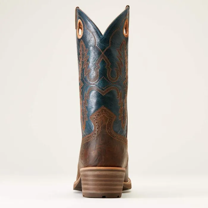 Western Boots Men Ariat Hybrid Roughstock Square Toe Cowboy Boot Fiery Brown Crunch Western Boots Men Ariat Hybrid Roughstock Square Toe Cowboy Boot Fiery Brown Crunch