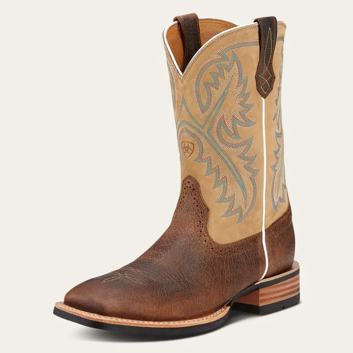 Western Boots Men Ariat Quickdraw Western Boot Tumbled Bark