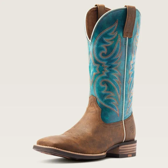 Western Boots Men Ariat Ricochet Western Boot Aged Tan