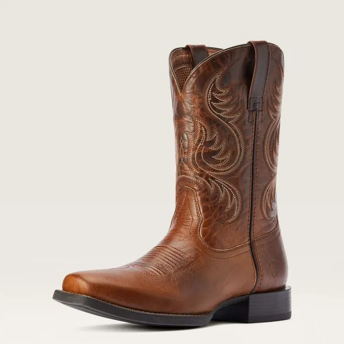 Western Boots Men Ariat Sport Boss Man Western Boot Rich Cognac