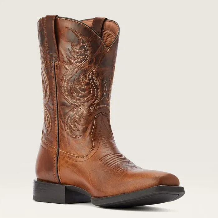 Western Boots Men Ariat Sport Boss Man Western Boot Rich Cognac Western Boots Men Ariat Sport Boss Man Western Boot Rich Cognac