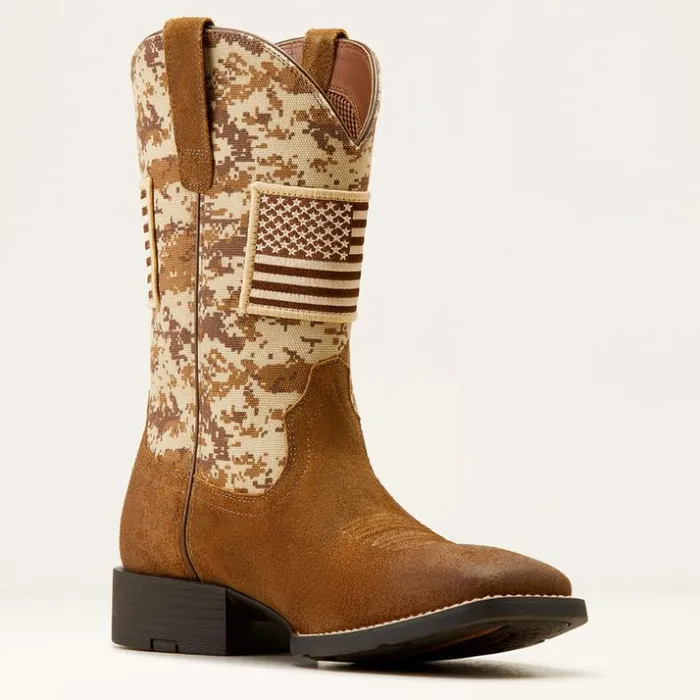 Western Boots Men Ariat Sport Patriot Western Boot Antique Mocha Suede Western Boots Men Ariat Sport Patriot Western Boot Antique Mocha Suede