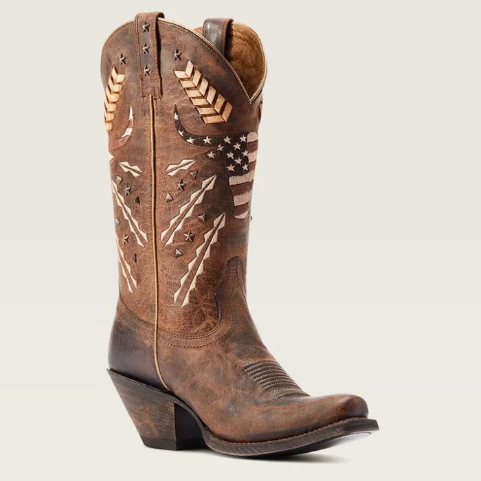 Western Boots Women Ariat Circuit Americana Western Boot Rhino Tan Western Boots Women Ariat Circuit Americana Western Boot Rhino Tan