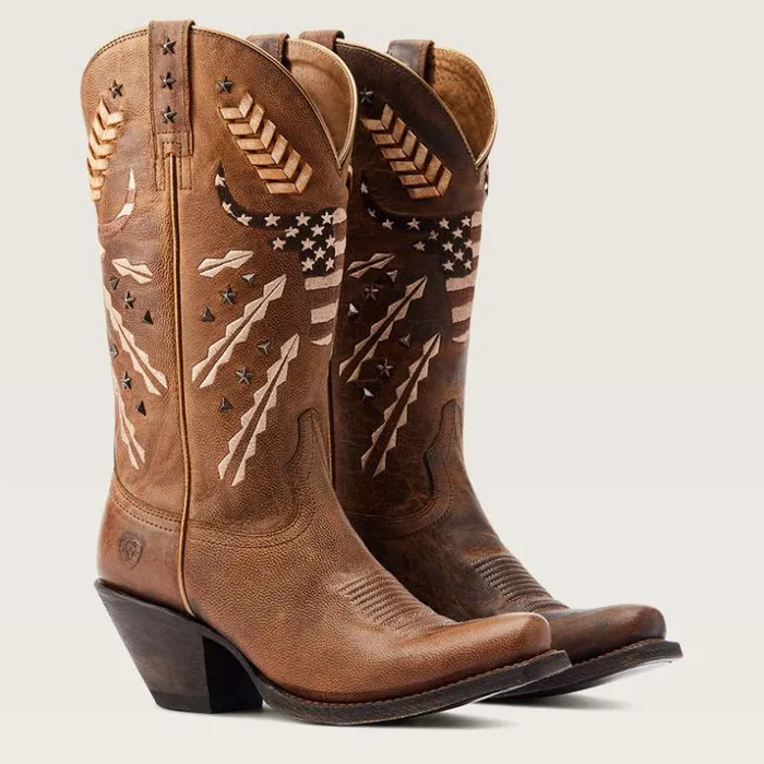 Western Boots Women Ariat Circuit Americana Western Boot Rhino Tan Western Boots Women Ariat Circuit Americana Western Boot Rhino Tan