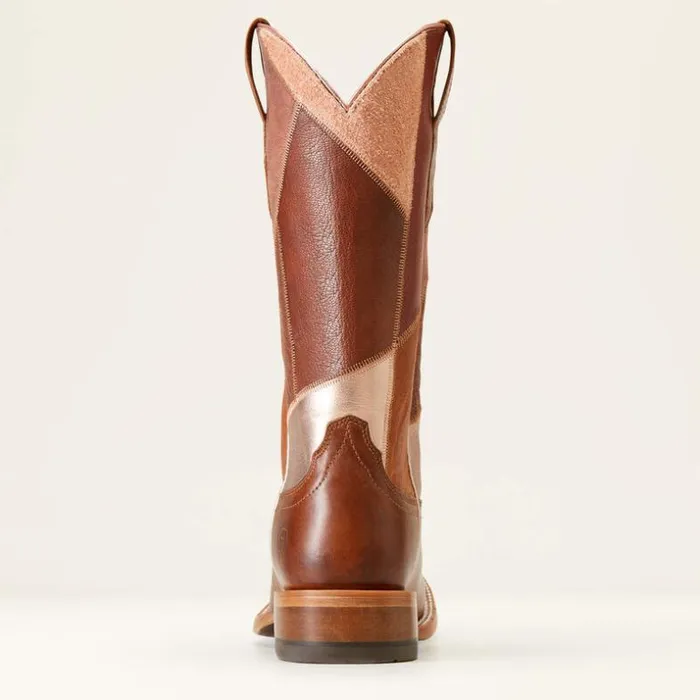 Western Boots Women Ariat Frontier Patchwork Western Boot Dapper Tan