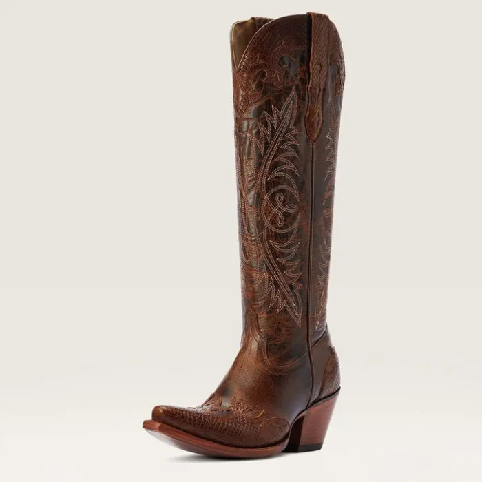 Western Boots Women Ariat Geneva StretchFit Western Boot Rye