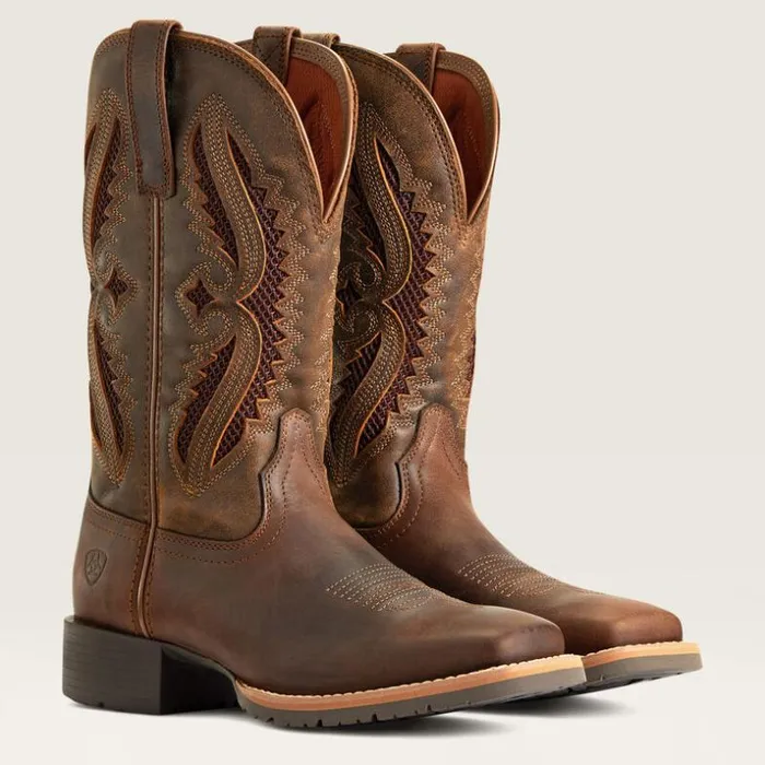Western Boots Women Ariat Hybrid Rancher VentTek 360 Western Boot Distressed Tan Truffle Western Boots Women Ariat Hybrid Rancher VentTek 360 Western Boot Distressed Tan Truffle