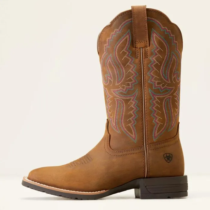 Western Boots Women Ariat Hybrid Ranchwork Western Boot Distressed Tan Western Boots Women Ariat Hybrid Ranchwork Western Boot Distressed Tan