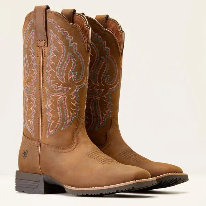 Western Boots Women Ariat Hybrid Ranchwork Western Boot Distressed Tan Western Boots Women Ariat Hybrid Ranchwork Western Boot Distressed Tan