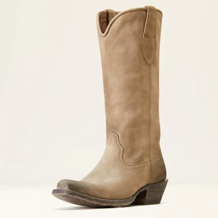 Western Boots Women Ariat Memphis Western Boot Burnt Taupe Suede
