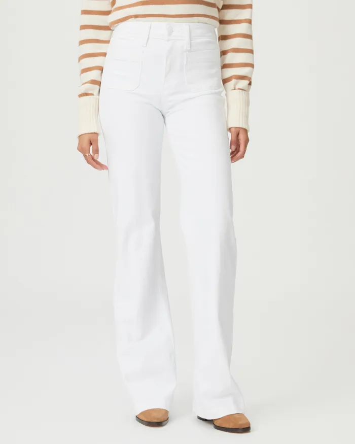 Wide Leg Women Leenah Wide Leg Jean 8211 Crisp White PAIGE Wide Leg Women Leenah Wide Leg Jean 8211 Crisp White PAIGE