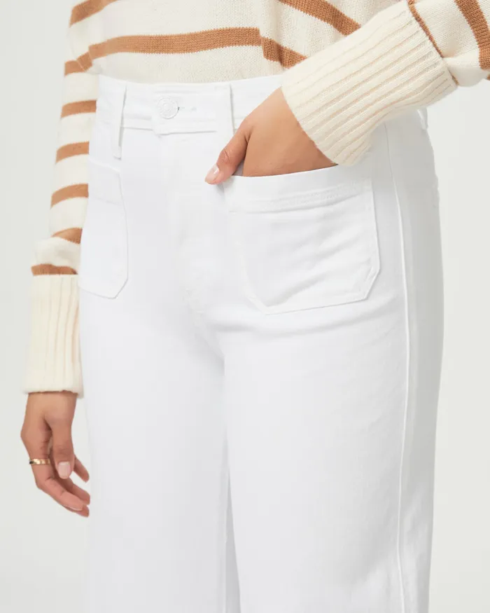 Wide Leg Women Leenah Wide Leg Jean 8211 Crisp White PAIGE Wide Leg Women Leenah Wide Leg Jean 8211 Crisp White PAIGE