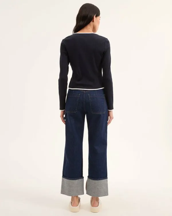 Wilmer Cardigan Navy Women Veronica Beard Tops Wilmer Cardigan Navy Women Veronica Beard Tops