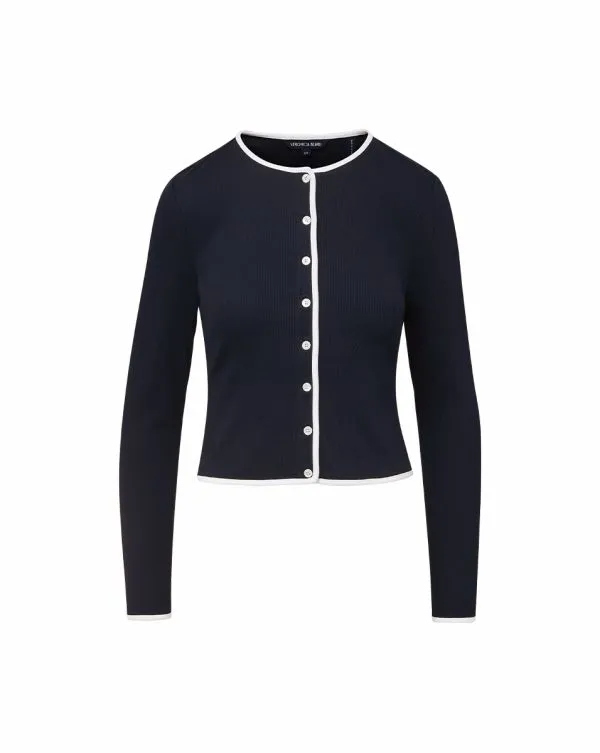 Wilmer Cardigan Navy Women Veronica Beard Tops Wilmer Cardigan Navy Women Veronica Beard Tops