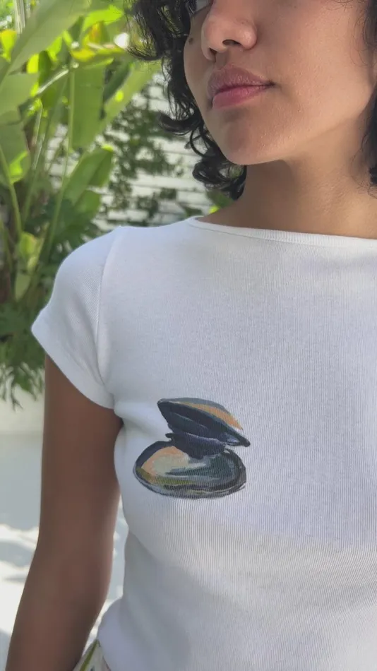 Women Alex Tee Clams Lisa Says Gah Knit Tops