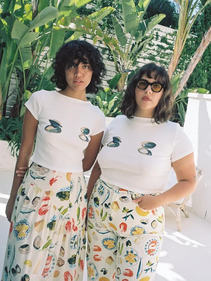 Women Alex Tee Clams Lisa Says Gah Knit Tops