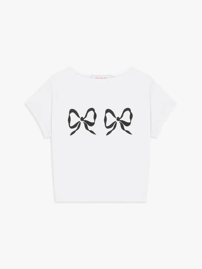 Women Alex Tee Double Bows Lisa Says Gah Knit Tops