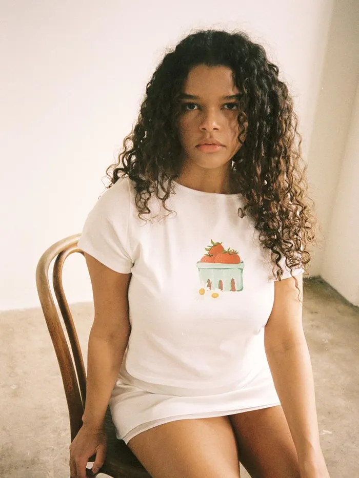 Women Alex Tee Picnic Strawberries Lisa Says Gah Graphic Tees
