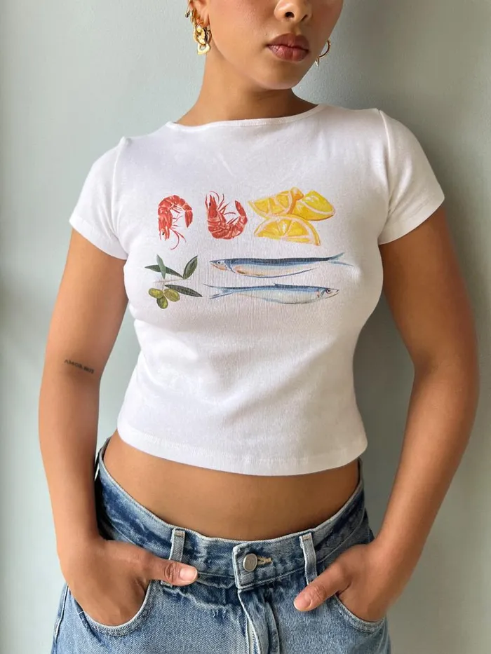 Women Alex Tee Tapasscene Lisa Says Gah Graphic Tees