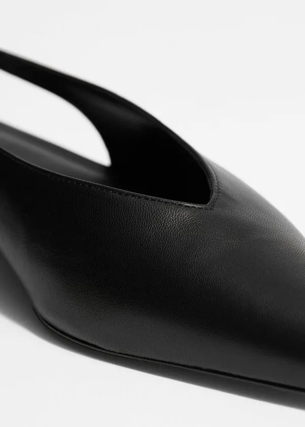Women Ballerinas and Other Stories Pointed Slingback Pumps Black Women Ballerinas and Other Stories Pointed Slingback Pumps Black