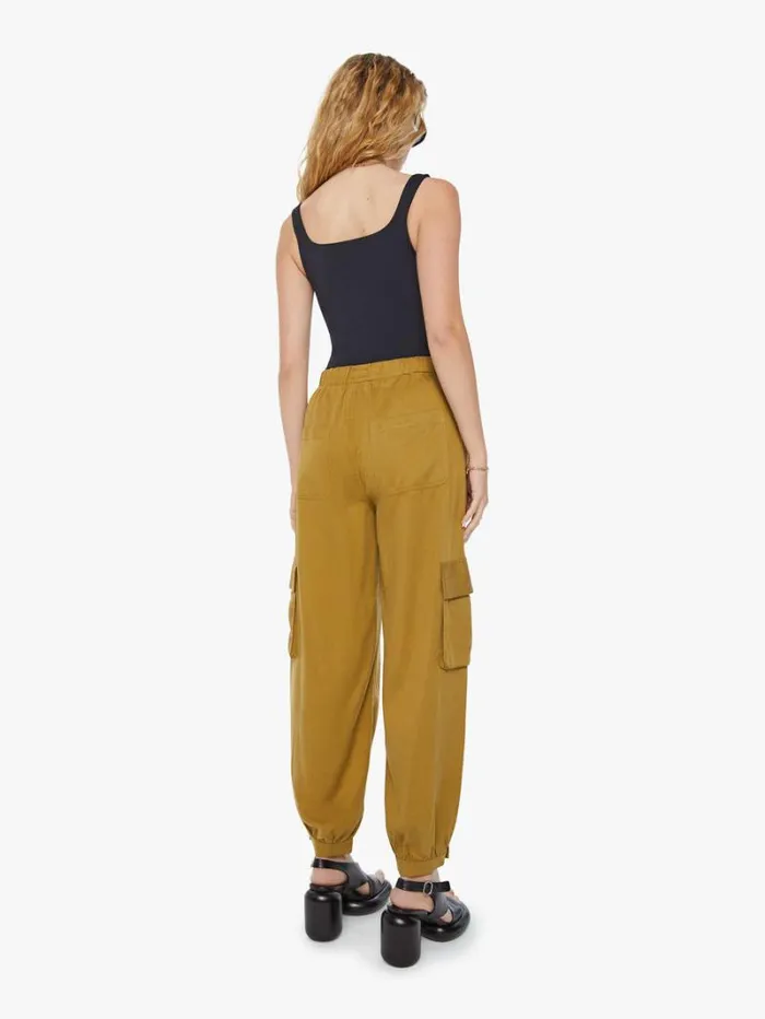 Women Barrel Mother Denim The Curbside Cargo Quickie Cinch Bronze Mist Women Barrel Mother Denim The Curbside Cargo Quickie Cinch Bronze Mist