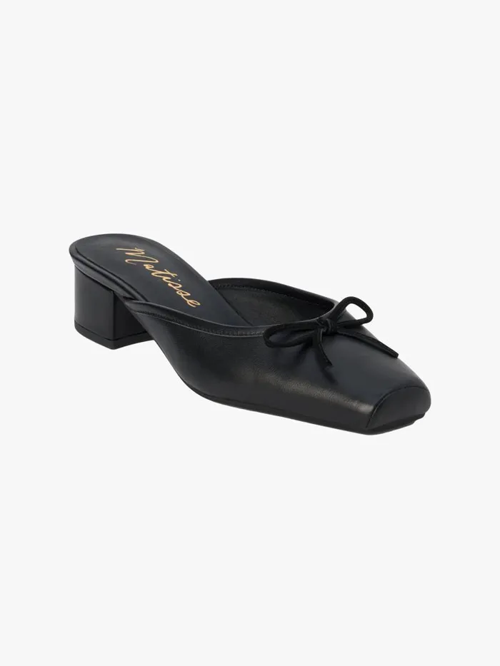 Women Basilio Ballet Mule Black Lisa Says Gah Slides
