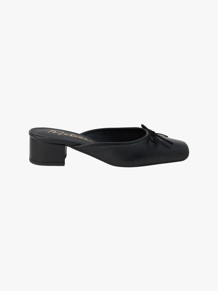 Women Basilio Ballet Mule Black Lisa Says Gah Slides