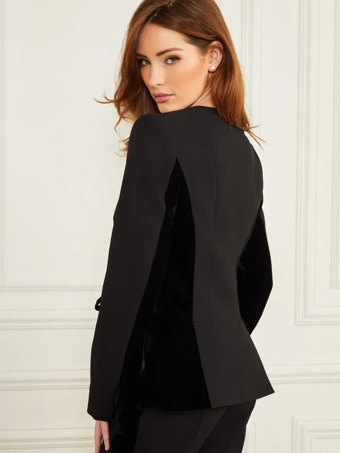 Women Becka Blazer Black Jackets and Coats GUESS Women Becka Blazer Black Jackets and Coats GUESS