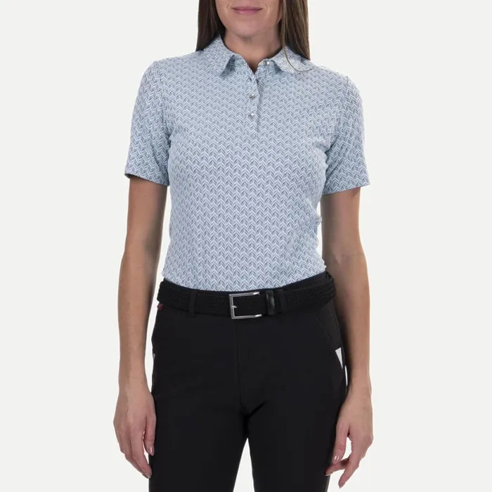 Women Bella Structure Polo SS Icy Blueatlanta Blue KJUS Polos