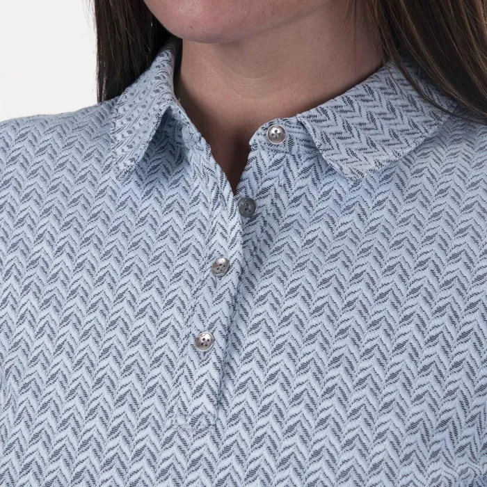 Women Bella Structure Polo SS Icy Blueatlanta Blue KJUS Polos